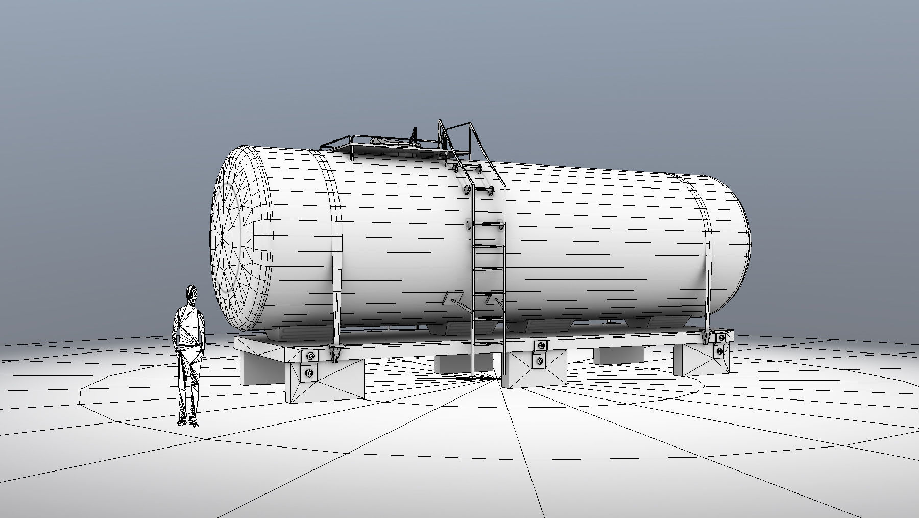 FuelTank 01 with Damage Low-poly 3D model_16