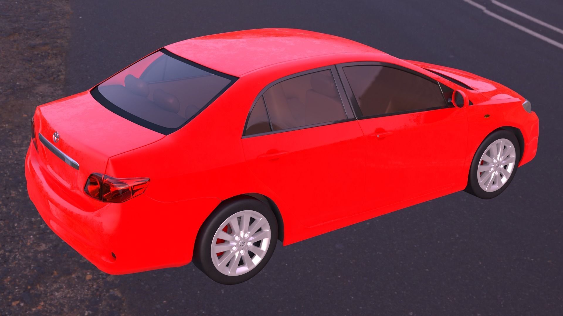 Toyota Corolla 2008 3D model_9