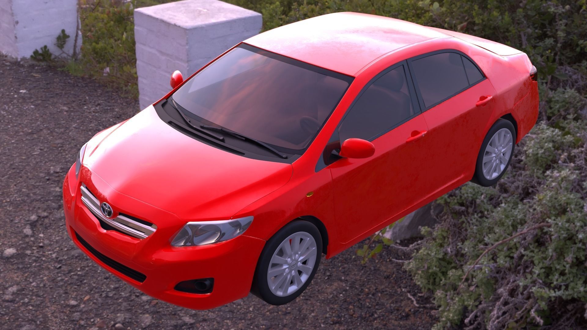 Toyota Corolla 2008 3D model_10