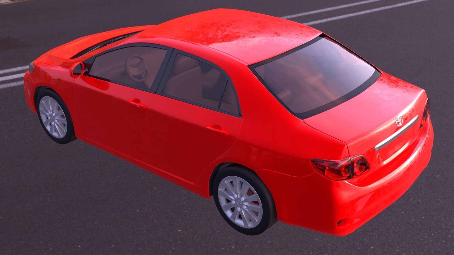 Toyota Corolla 2008 3D model_8