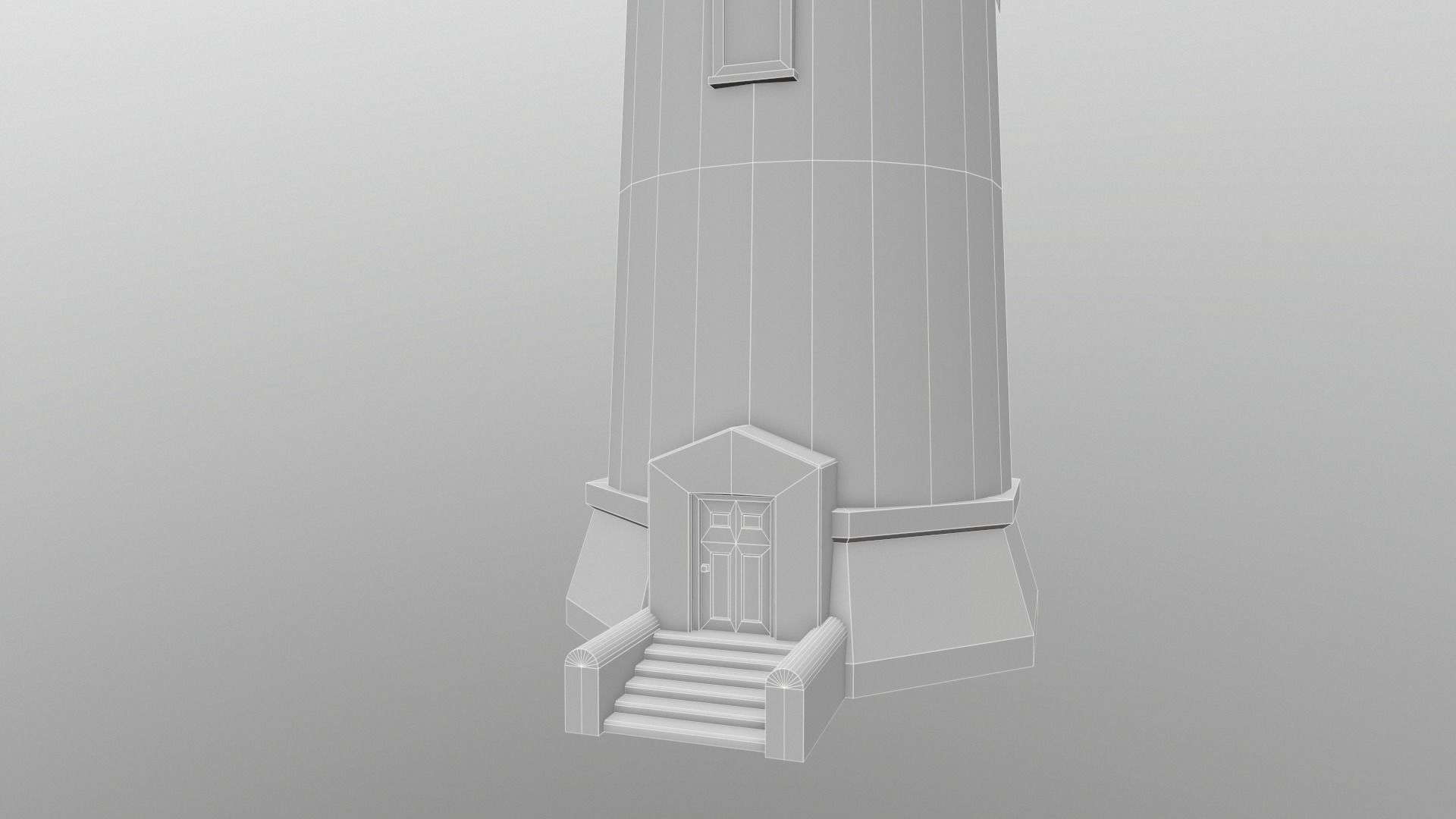 Abandoned Lighthouse Low-poly 3D model_6