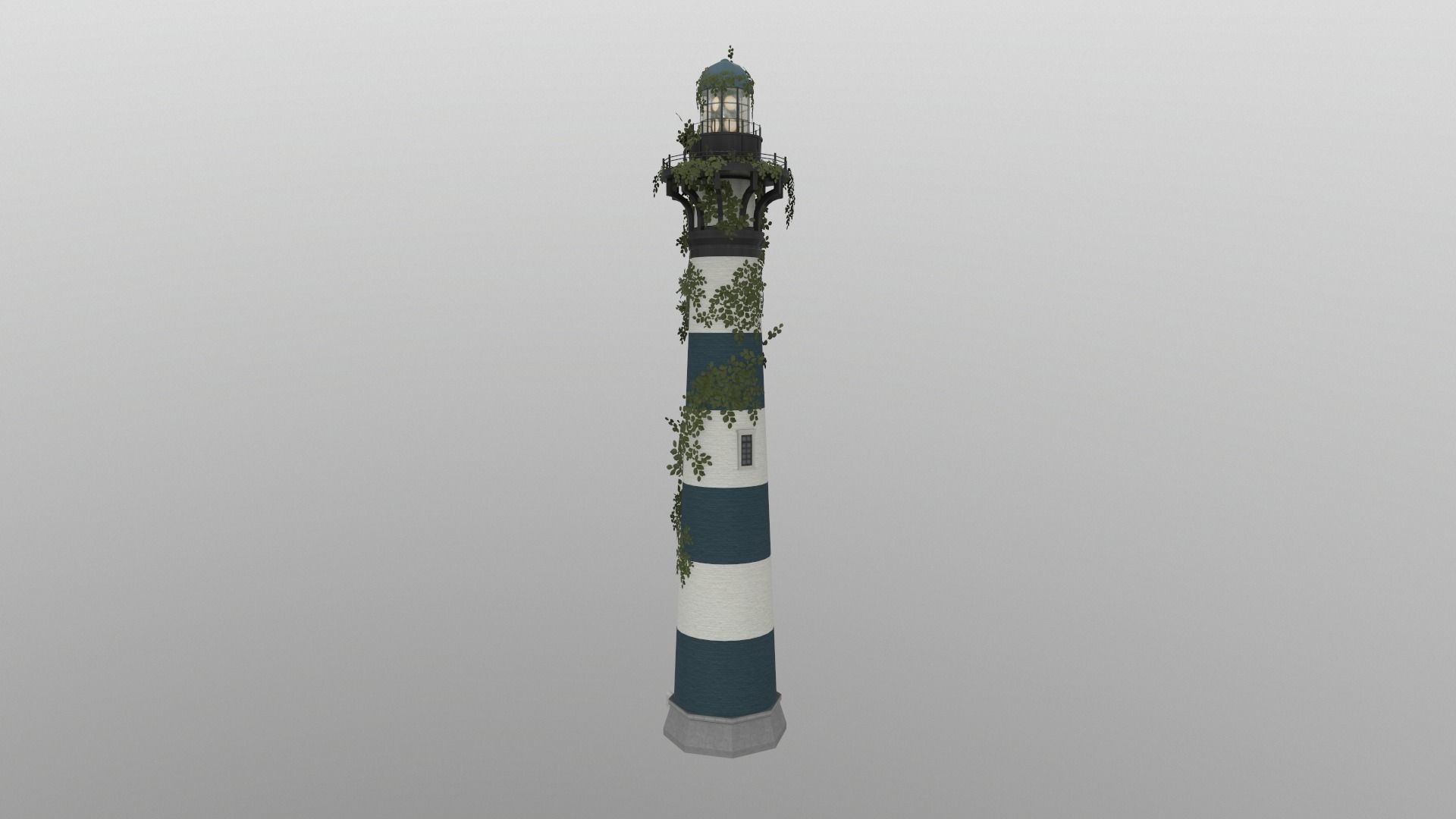 Abandoned Lighthouse Low-poly 3D model_1