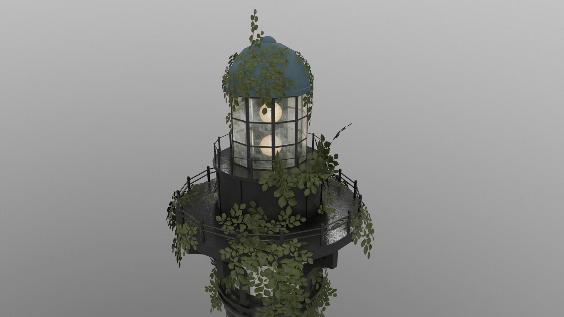 Abandoned Lighthouse Low-poly 3D model_3