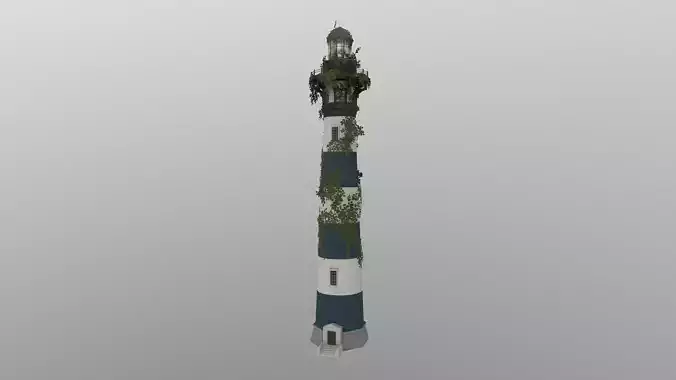 Abandoned Lighthouse Low-poly 3D model