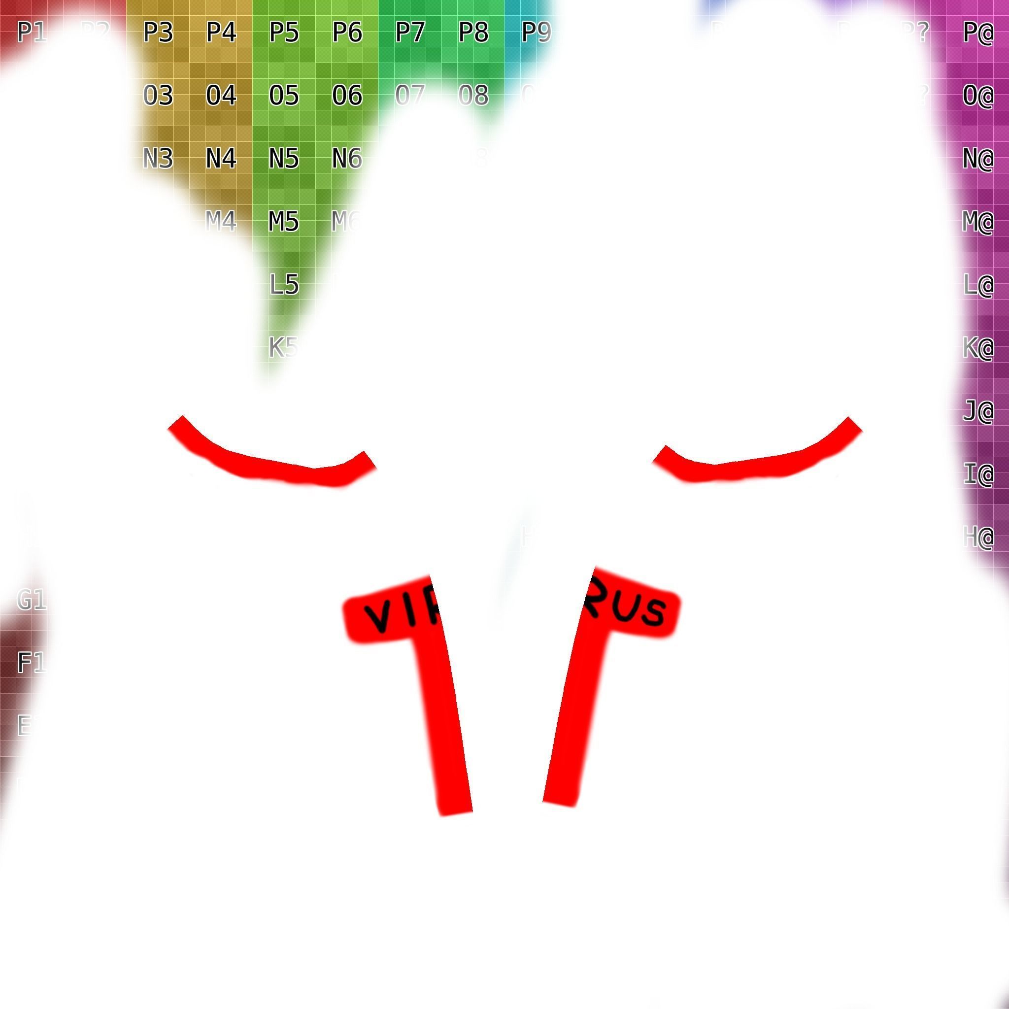 2D from gorillaz animation character rigged lowpoly Low-poly 3D model_5