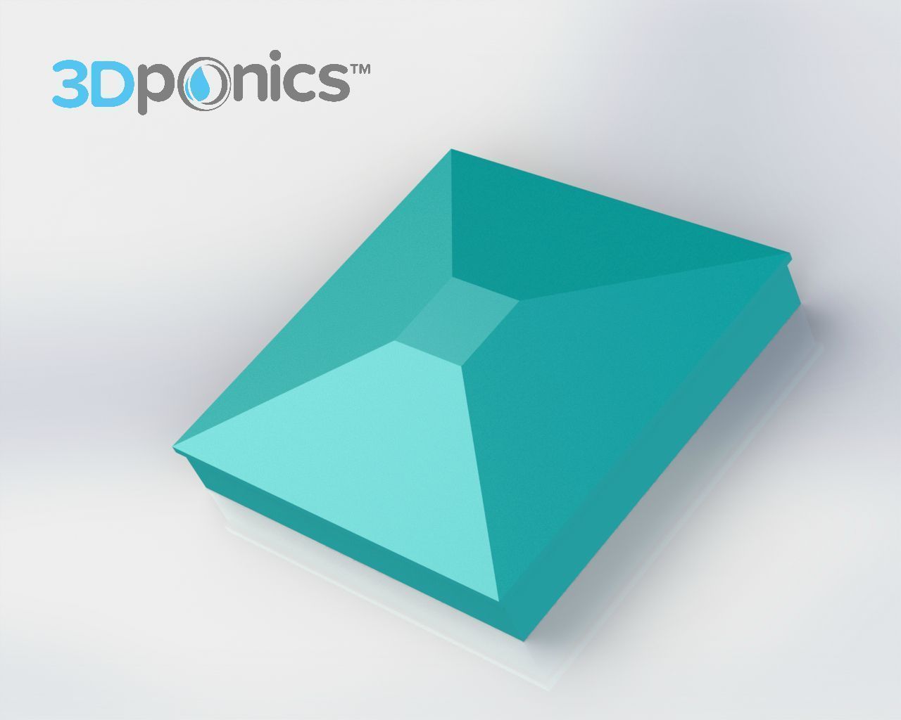 Top Cap - 3Dponics Herb Garden Free 3D print model_1