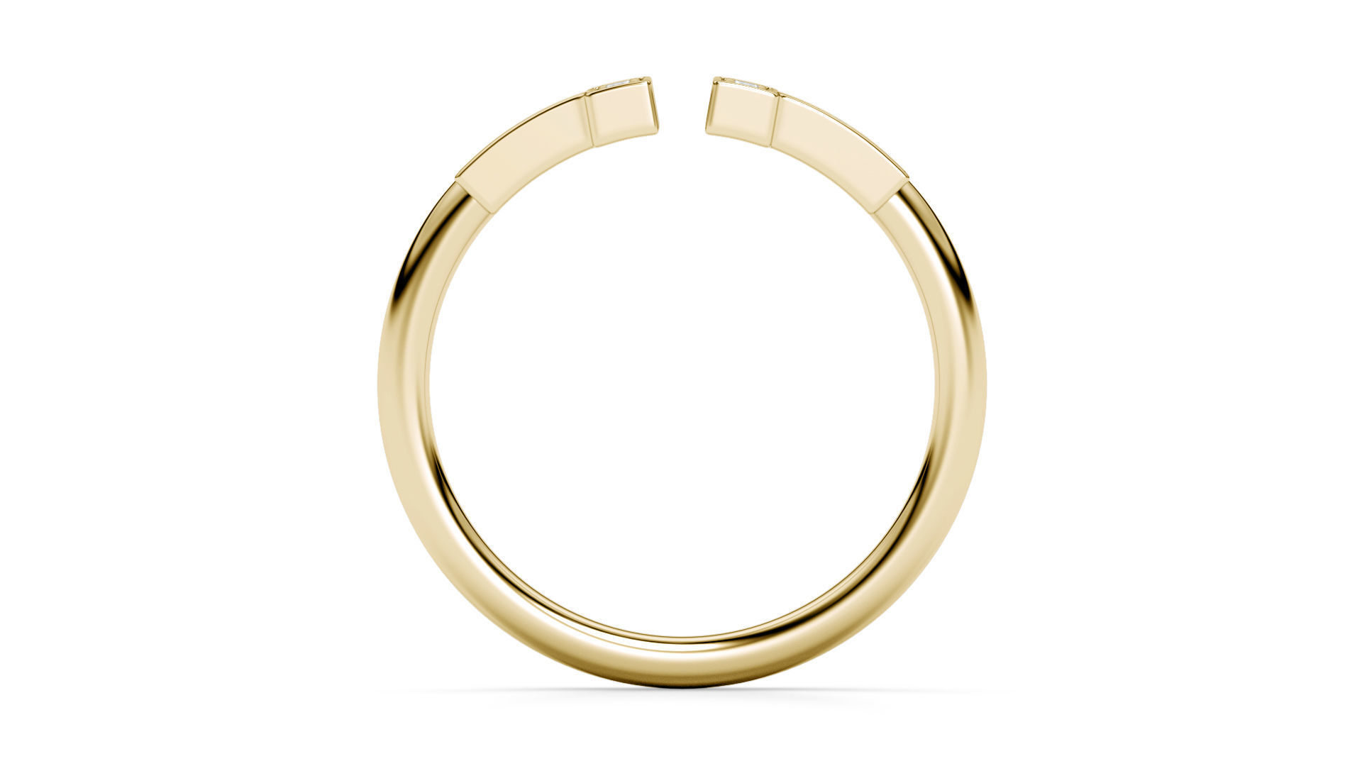 Wire Diamond Ring  3D print model_18