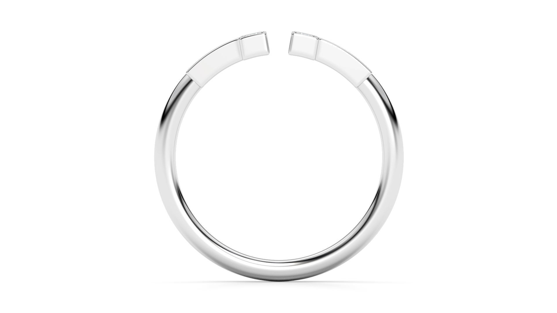 Wire Diamond Ring  3D print model_3