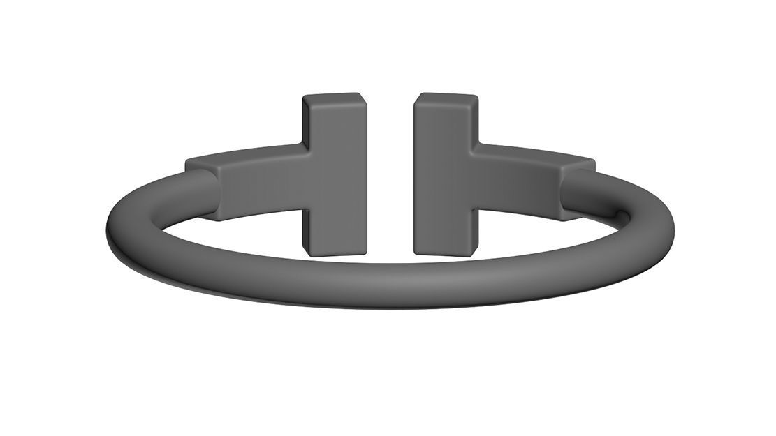 Wire Diamond Ring  3D print model_10