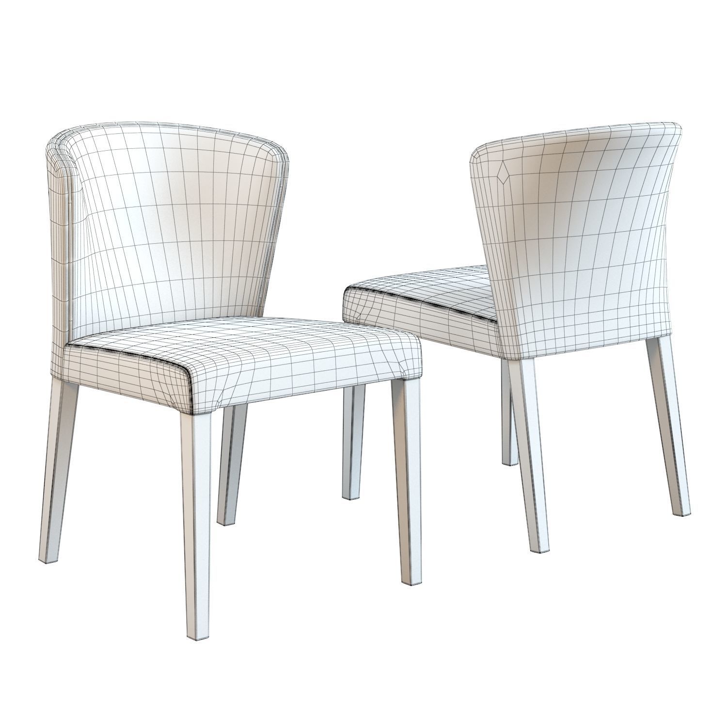 Crate and Barrel - Curran Dining Chair 3D model_1