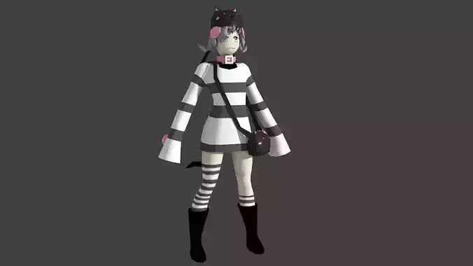 cammot from holly knight animated rigged and textured Low-poly 3D model