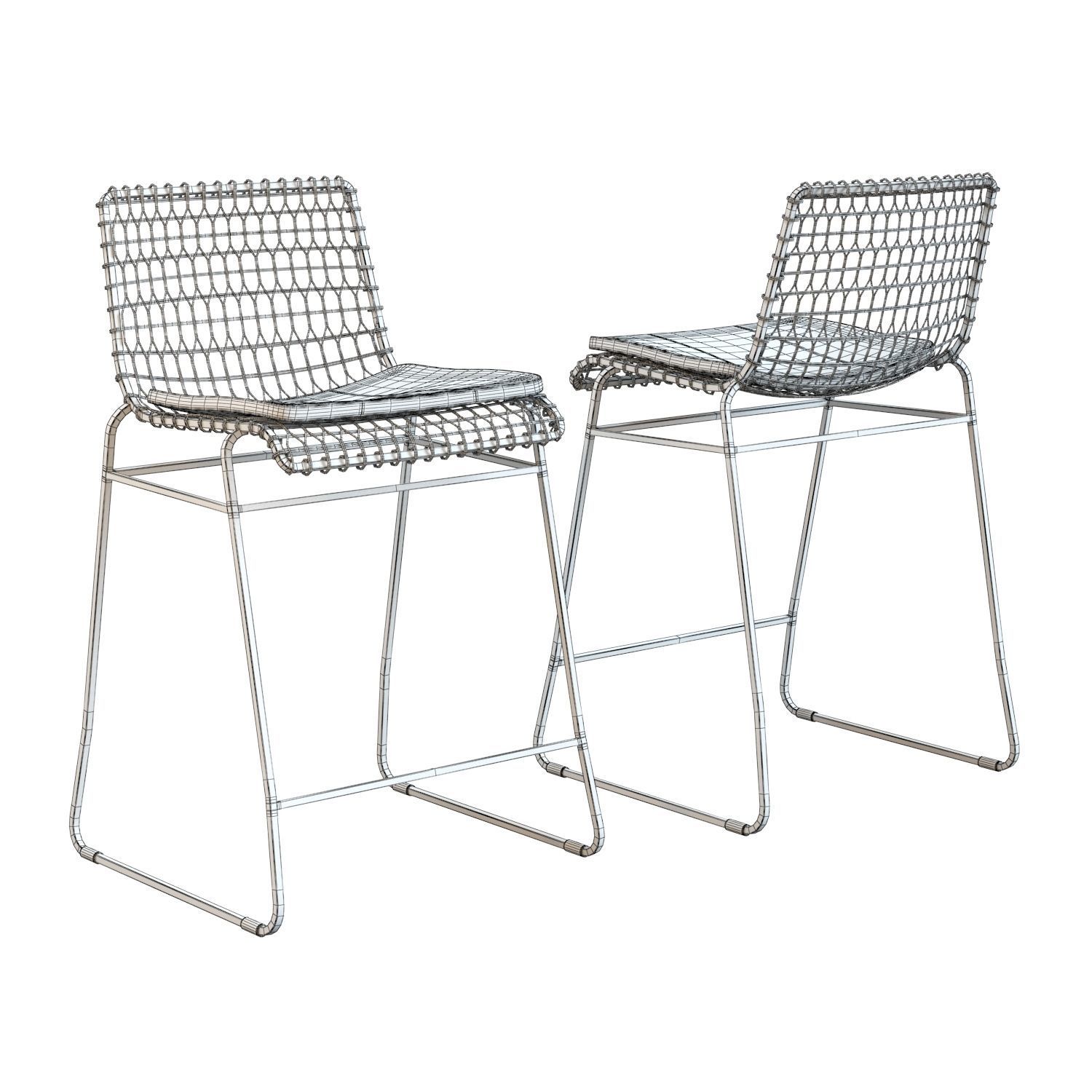 Crate and Barrel - Tig Counter Stool 3D model_1