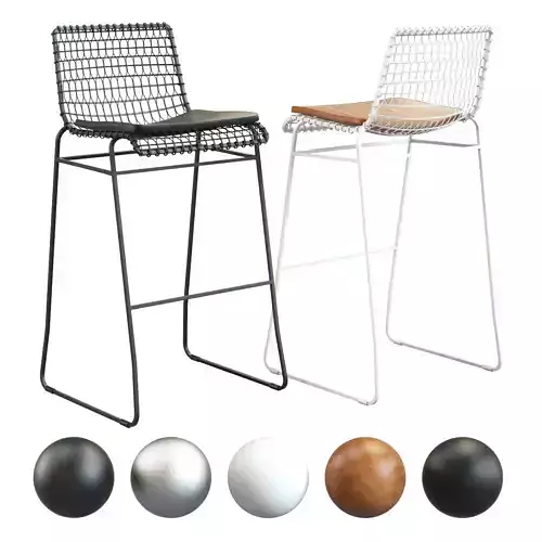 Crate and Barrel - Tig Bar Stool 3D model