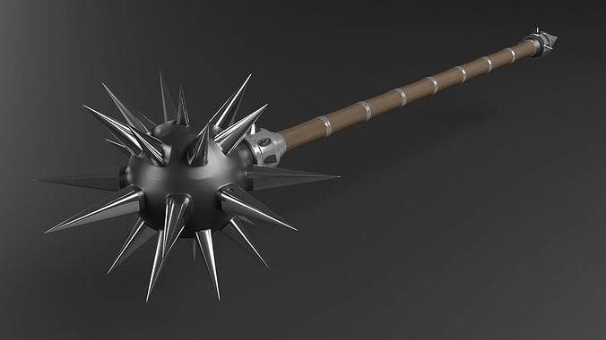 Spiky mace weapon 3D model