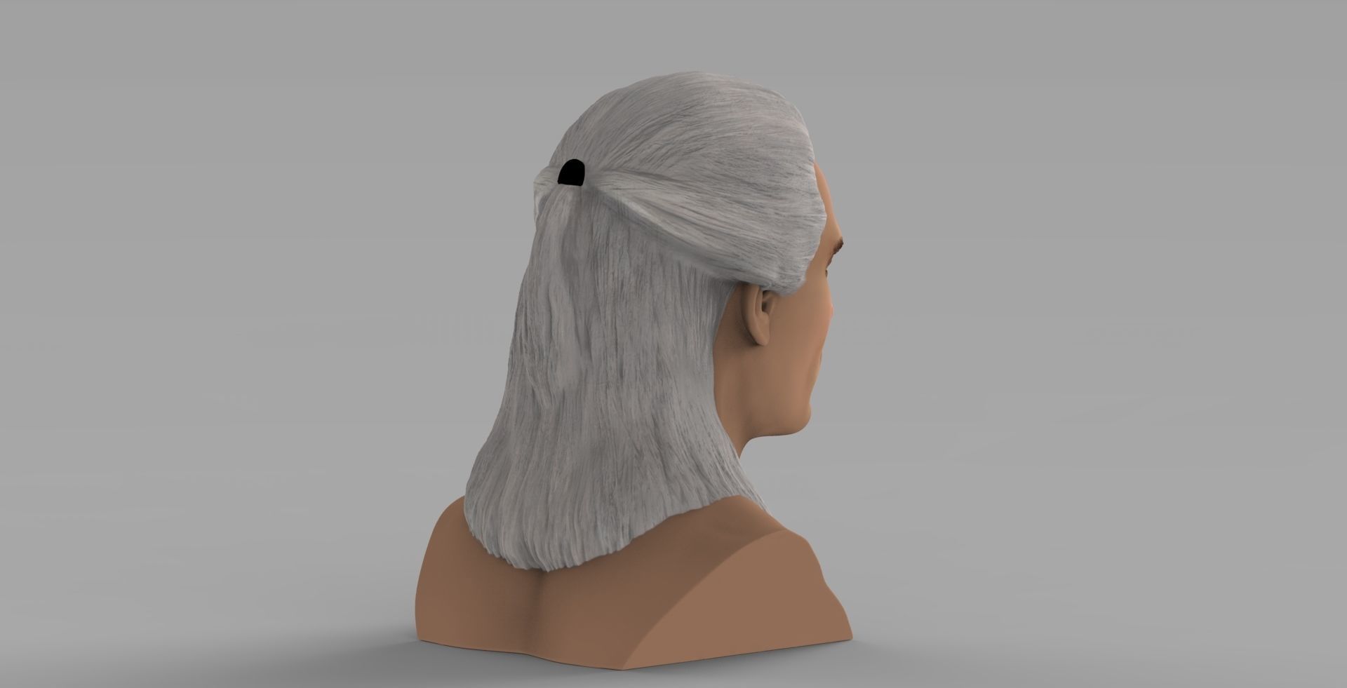 Geralt of Rivia The Witcher Cavill bust full color 3D printing Free 3D print model_6