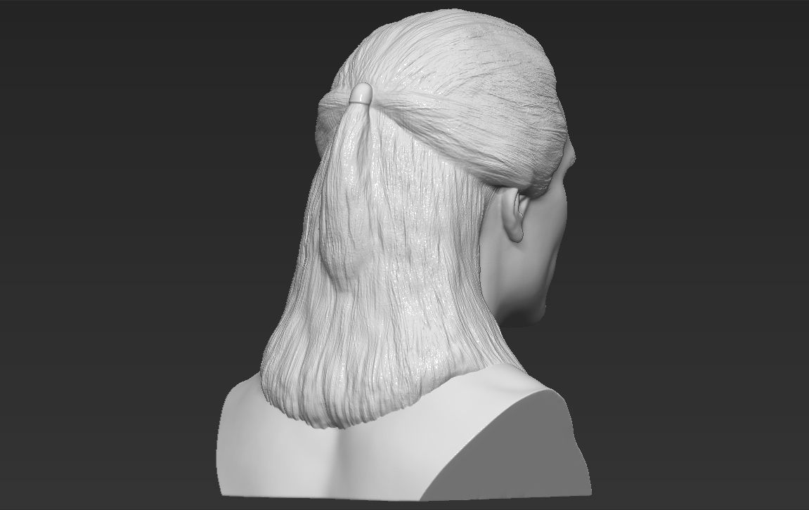 Geralt of Rivia The Witcher Cavill bust full color 3D printing Free 3D print model_30