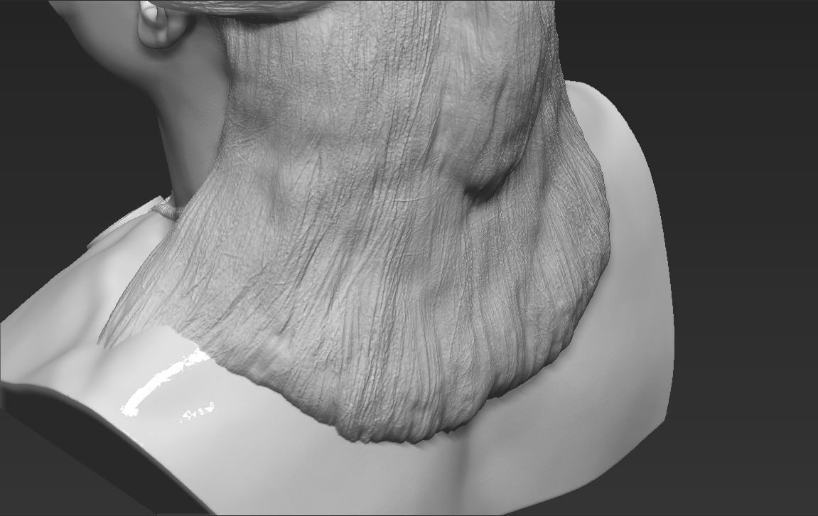 Geralt of Rivia The Witcher Cavill bust full color 3D printing Free 3D print model_51