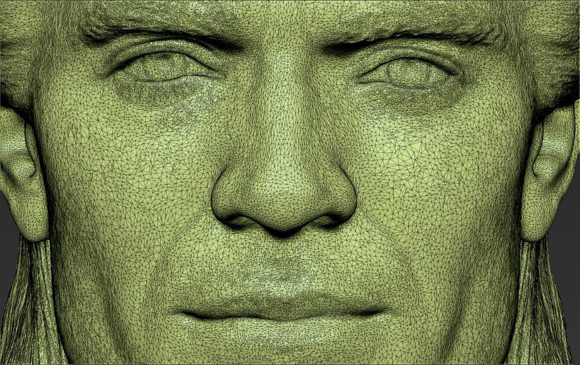 Geralt of Rivia The Witcher Cavill bust full color 3D printing Free 3D print model_56