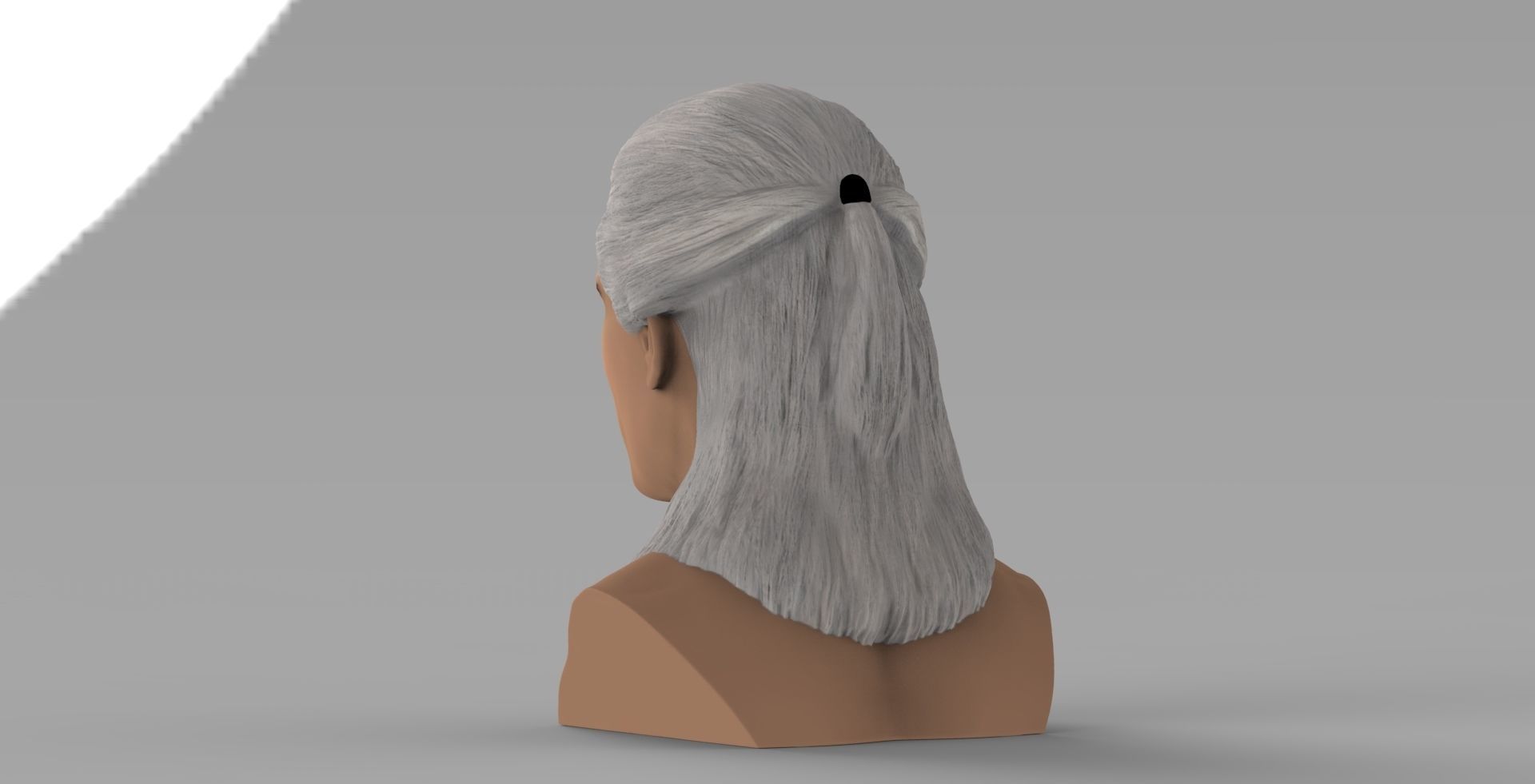 Geralt of Rivia The Witcher Cavill bust full color 3D printing Free 3D print model_4