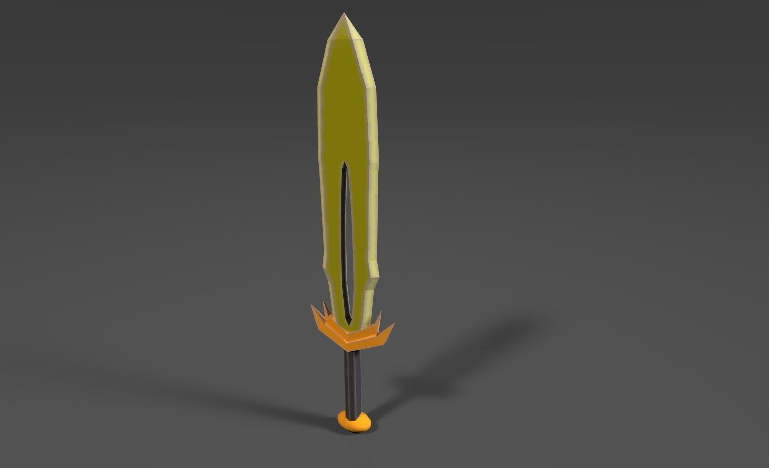 Swords sword Low-poly 3D model_1