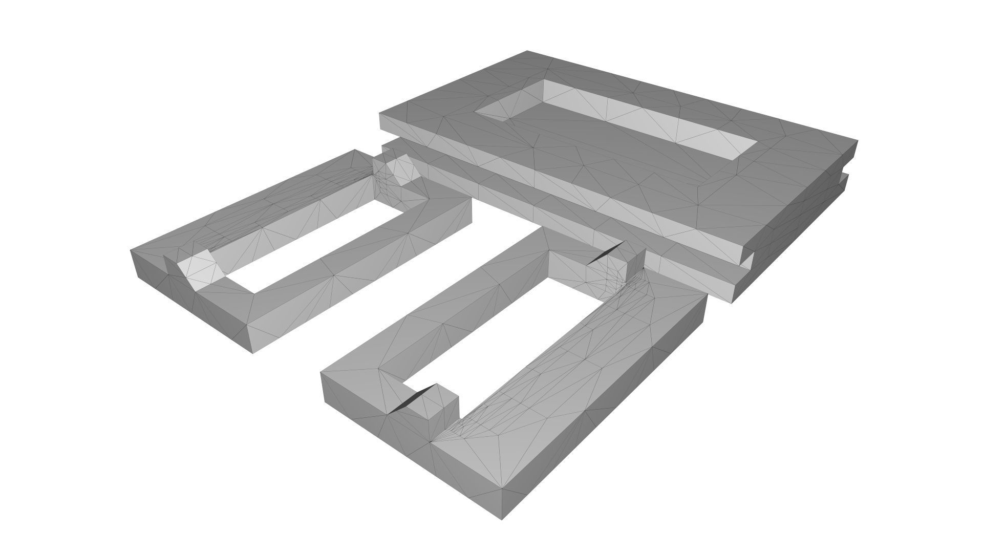 Center Table with 3 Different Sizes 3D print model_4