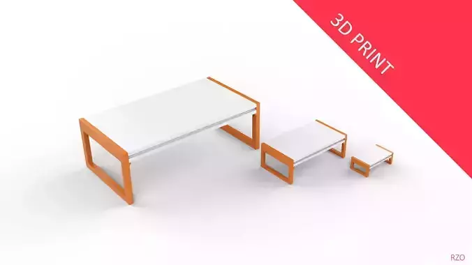 Center Table with 3 Different Sizes 3D print model