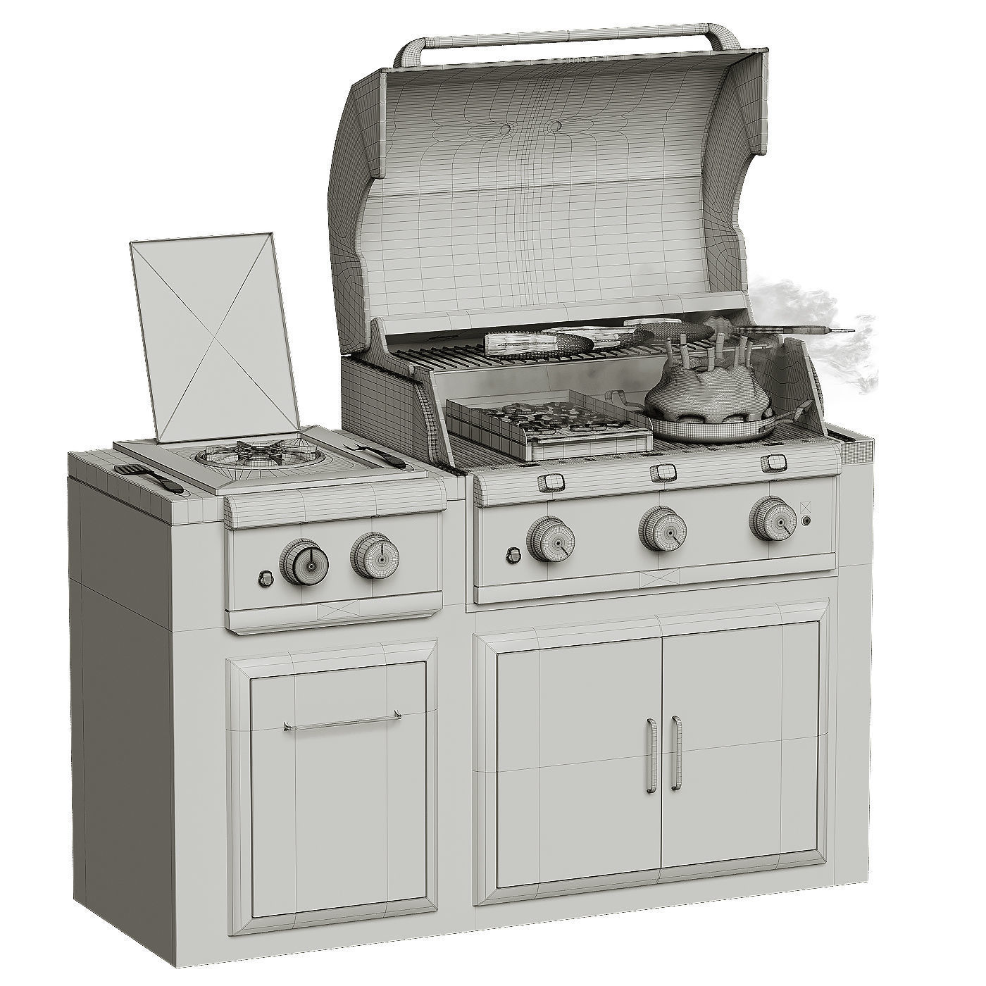 Saber Grill 3D model_1