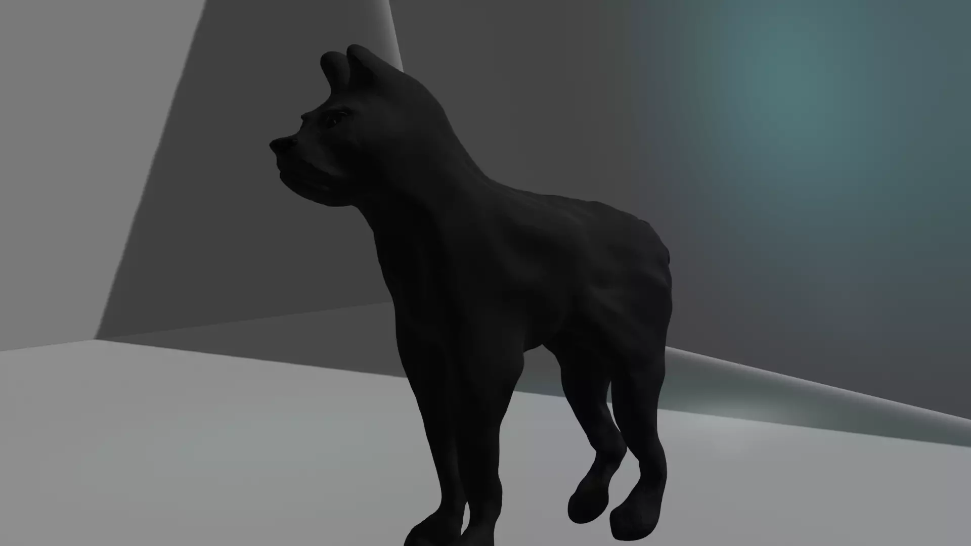 Dog 3D Model Free low-poly 3D model