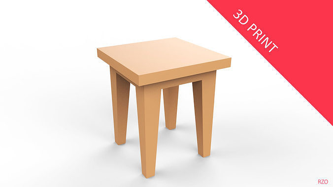 Simple Stool 3D print model