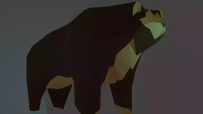 Bear 3D LowPoly Model