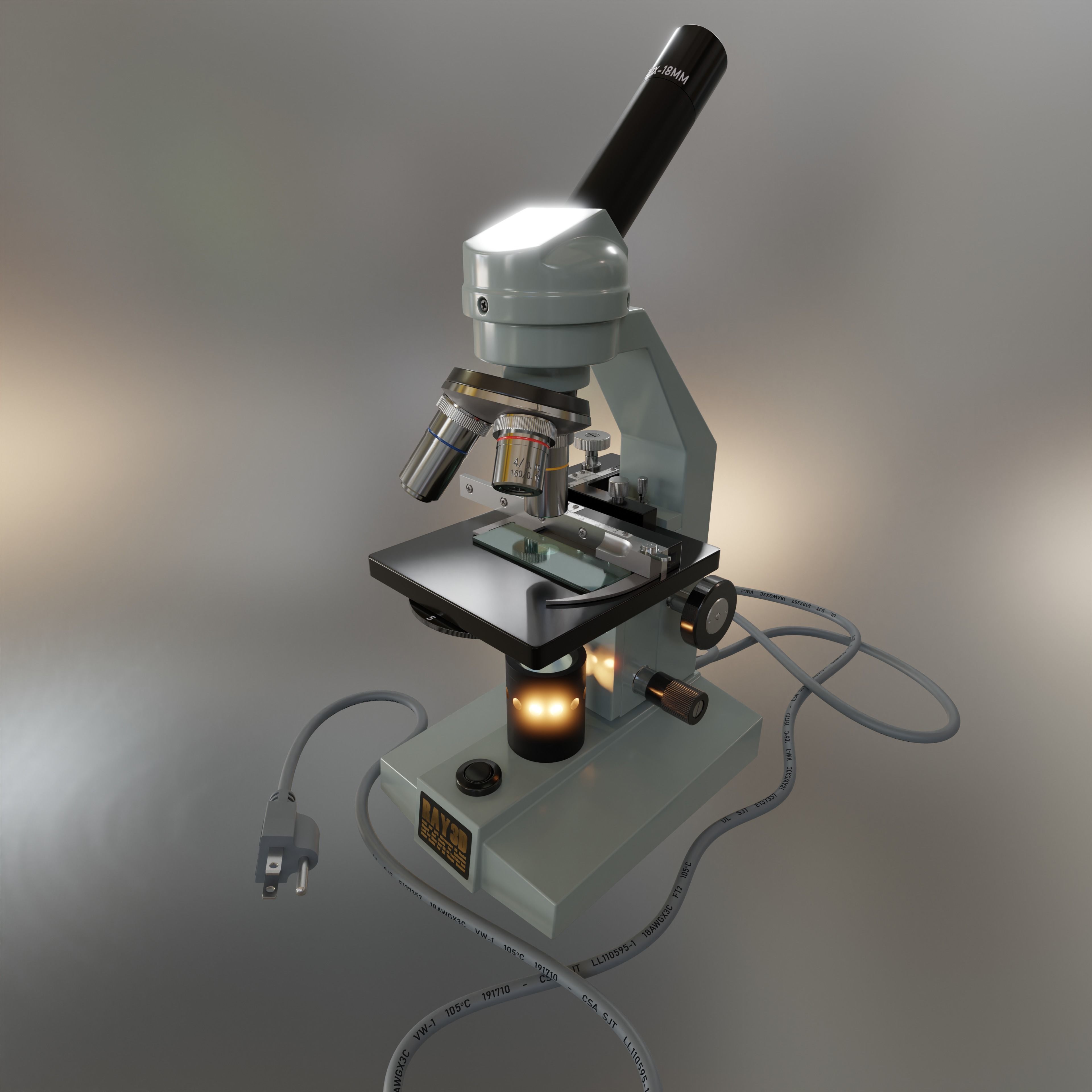 Microscope 3D model_3