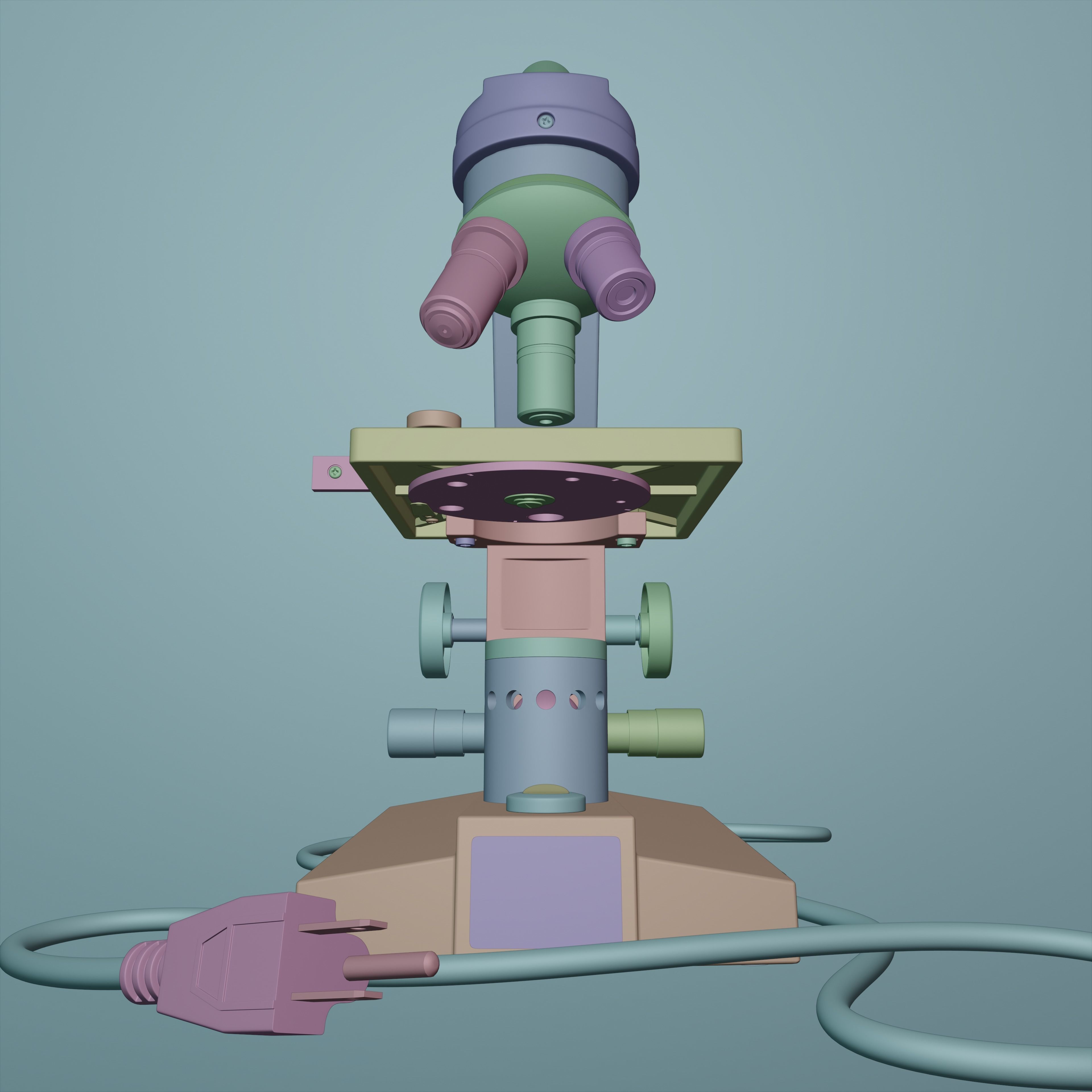 Microscope 3D model_34