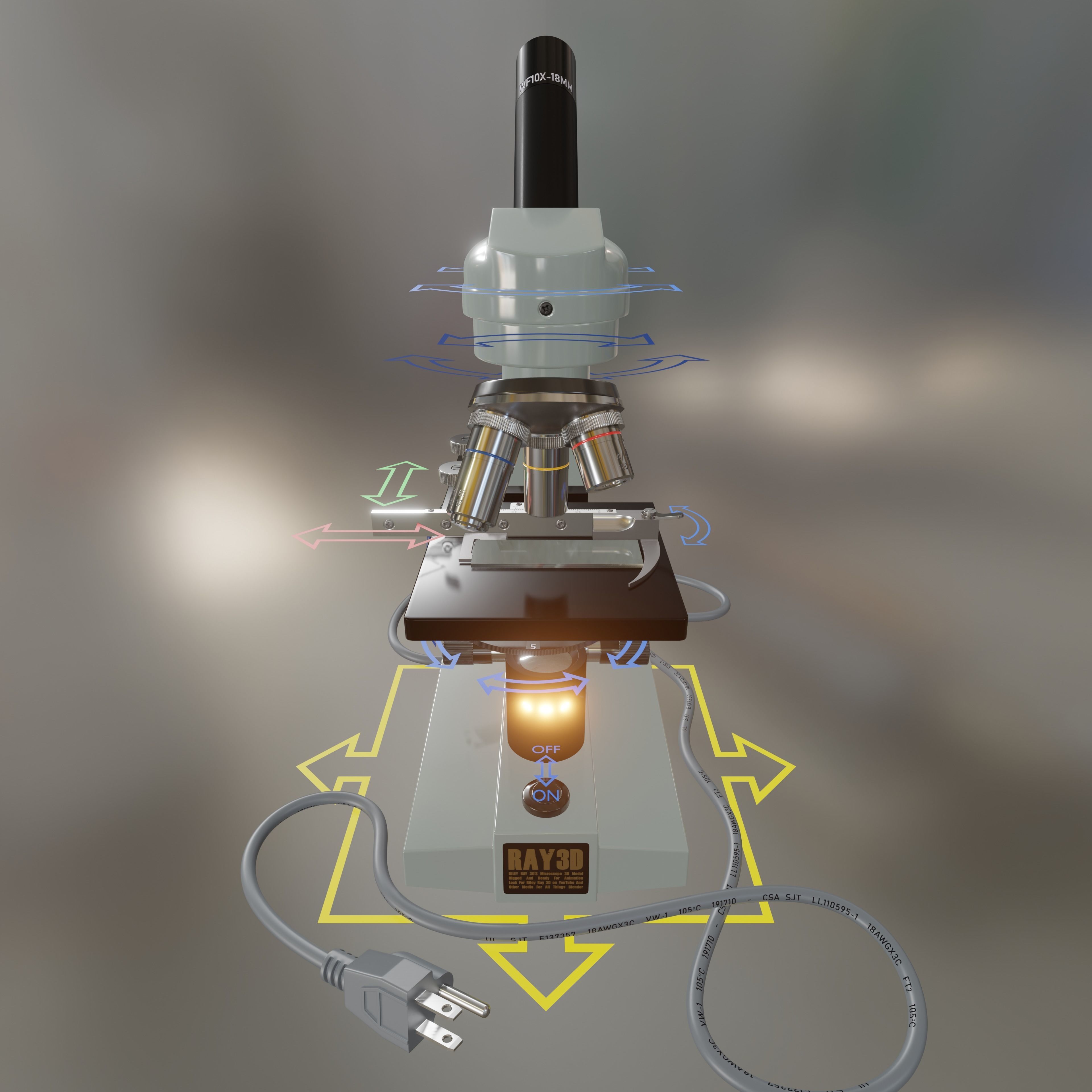 Microscope 3D model_12