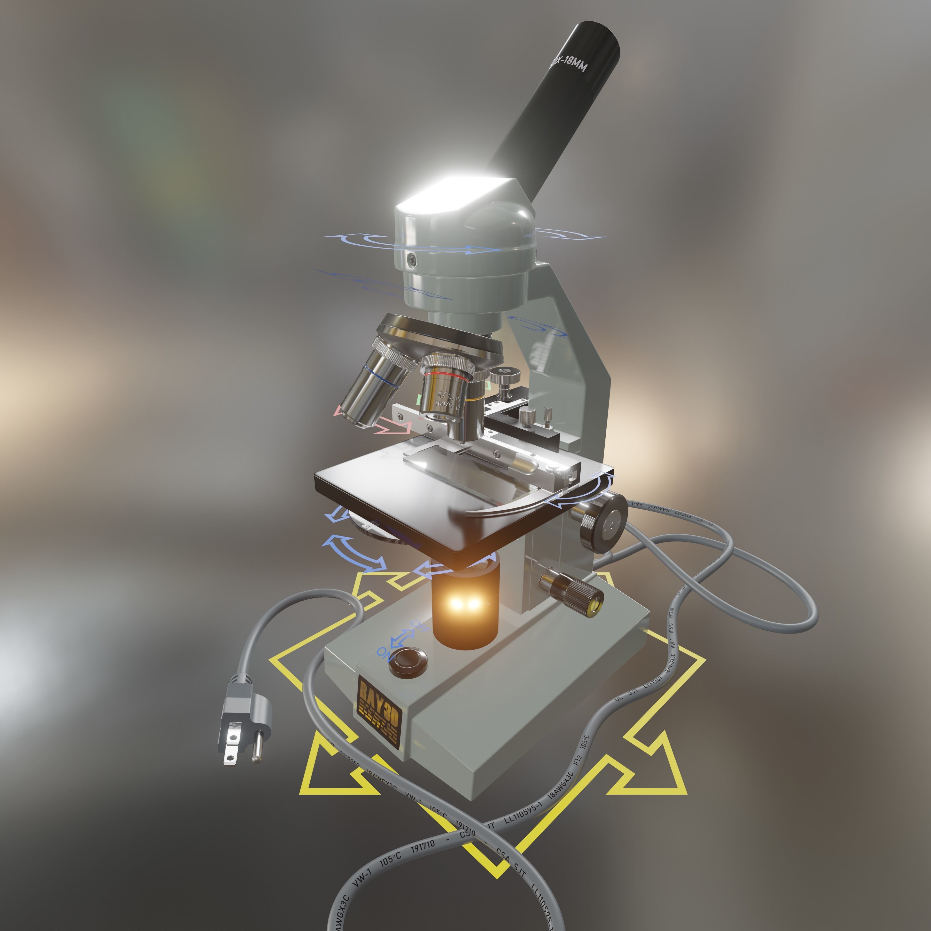 Microscope 3D model_13