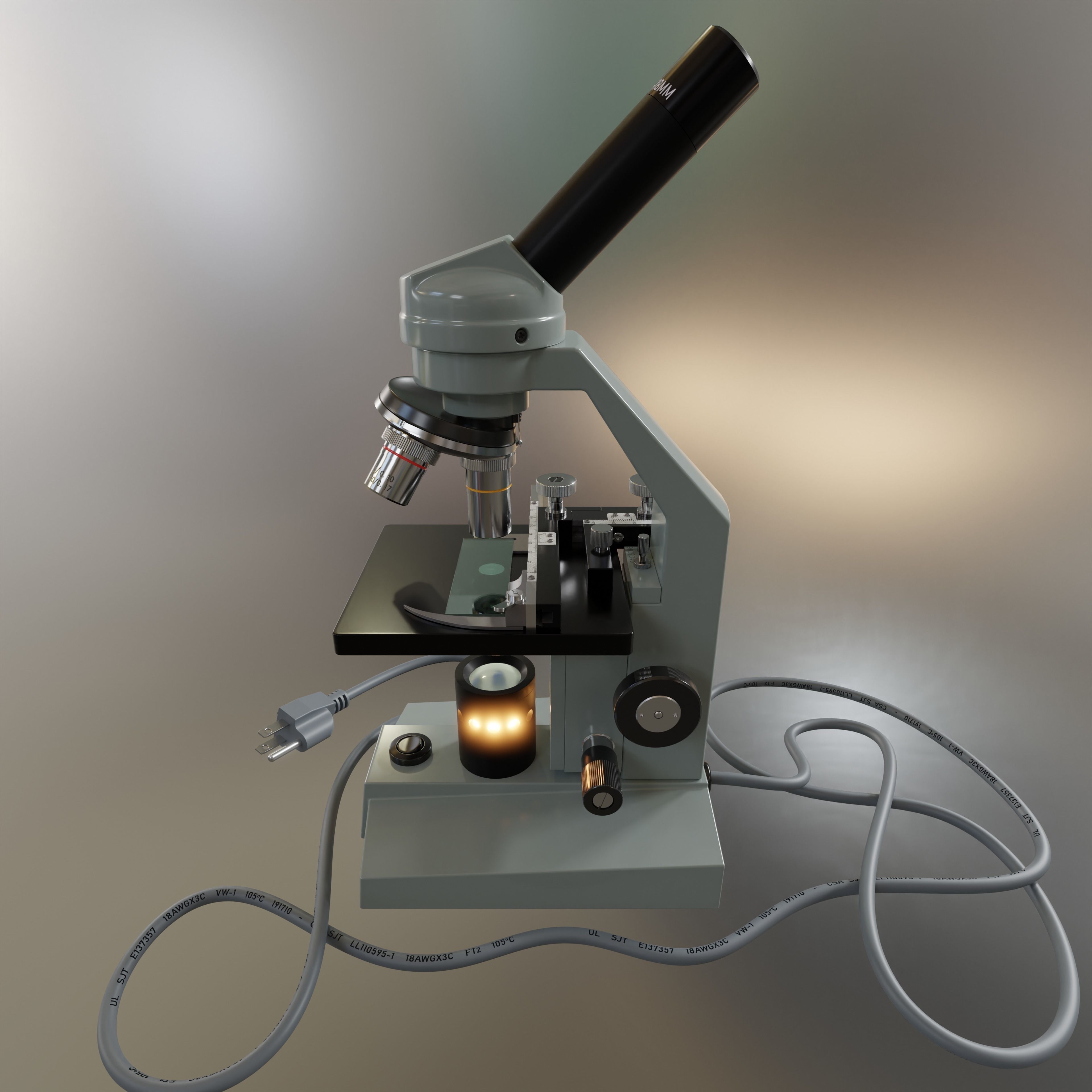 Microscope 3D model_4