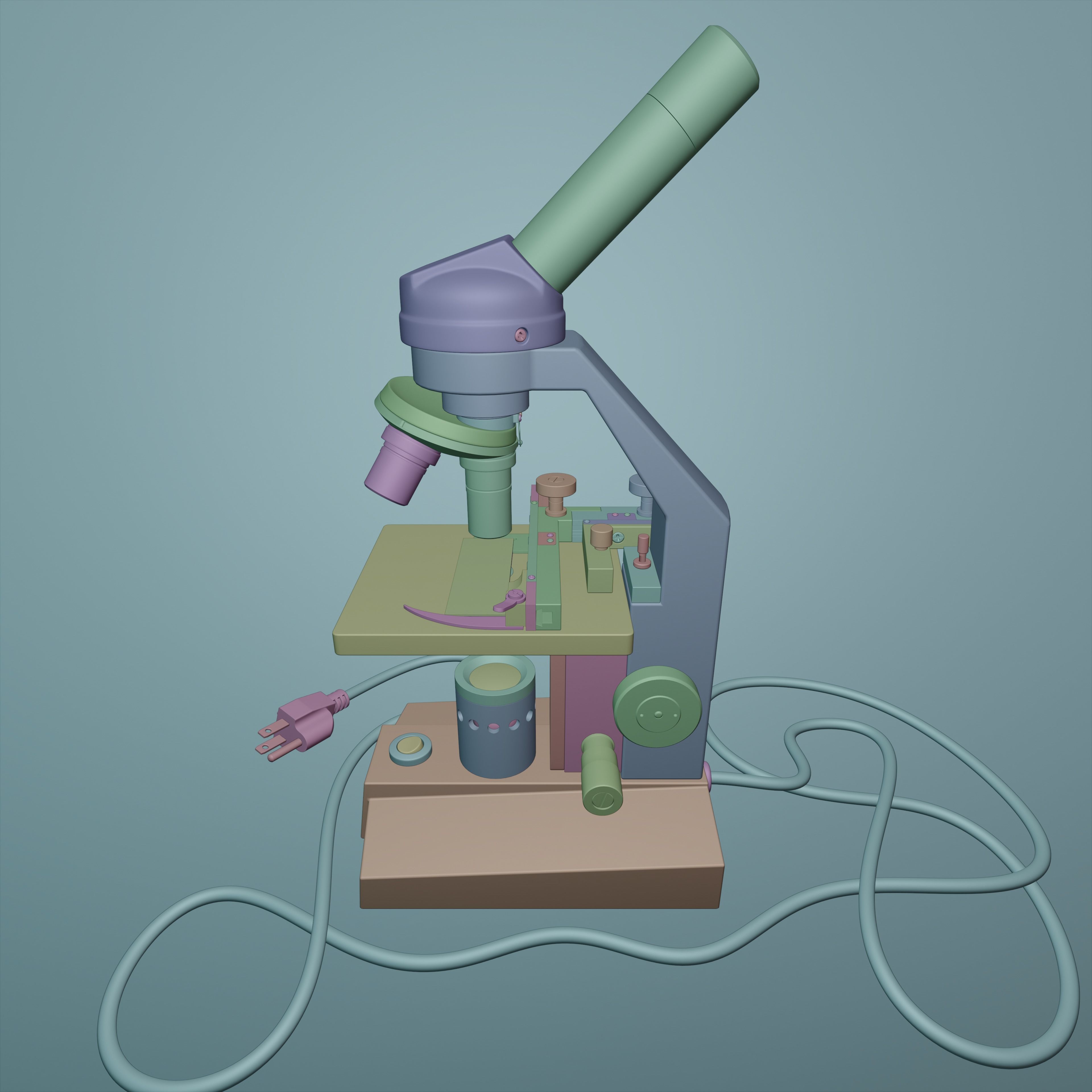 Microscope 3D model_29