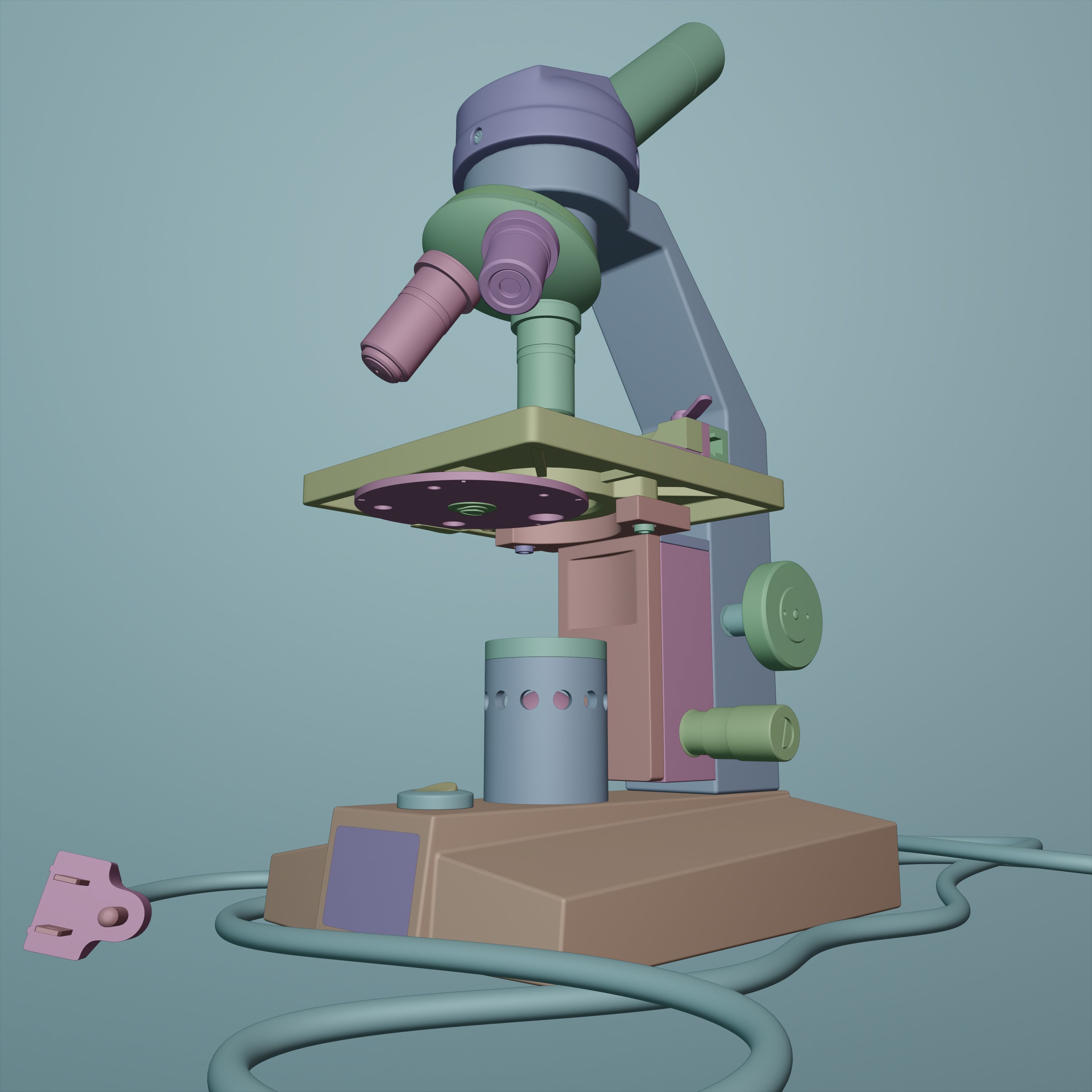 Microscope 3D model_35
