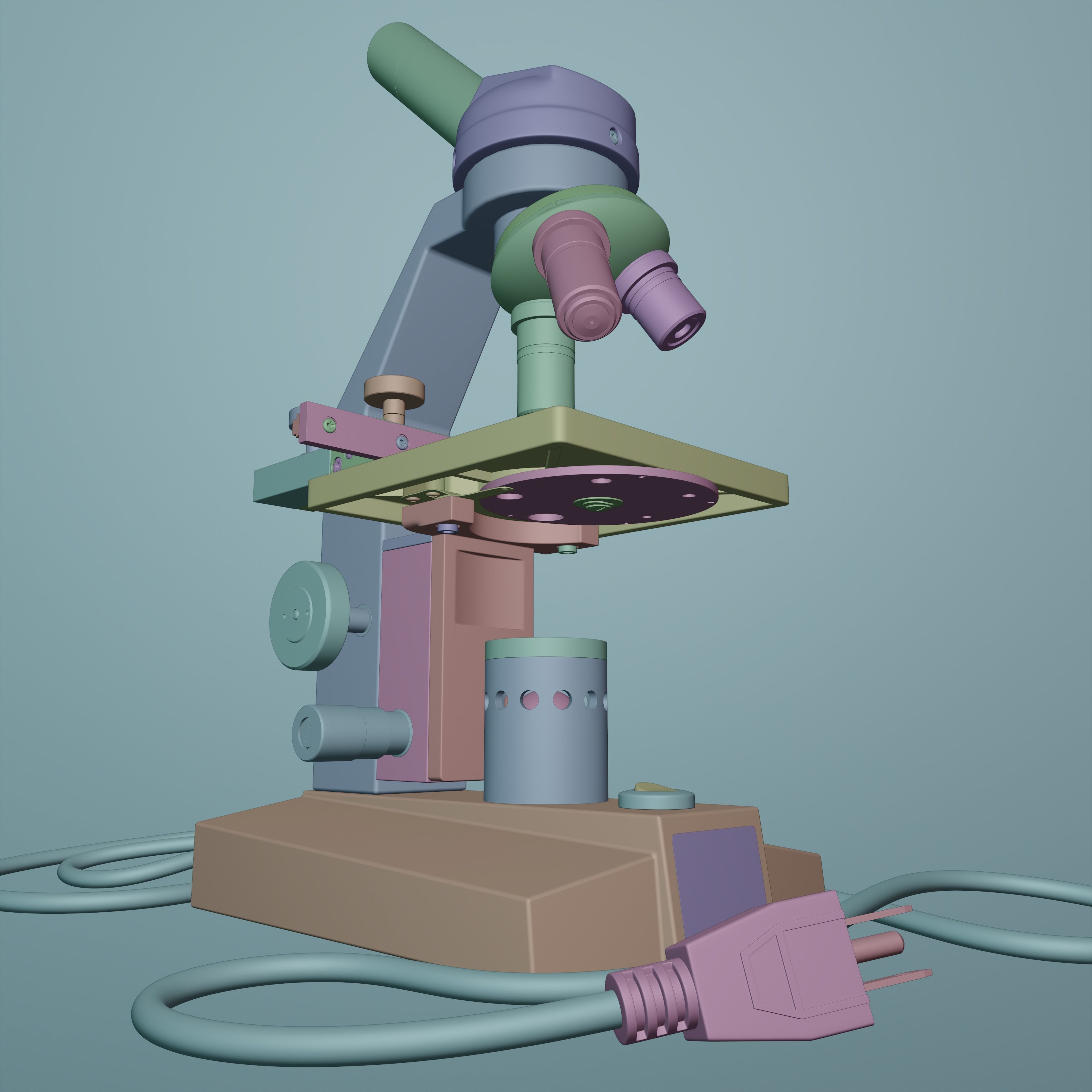 Microscope 3D model_33