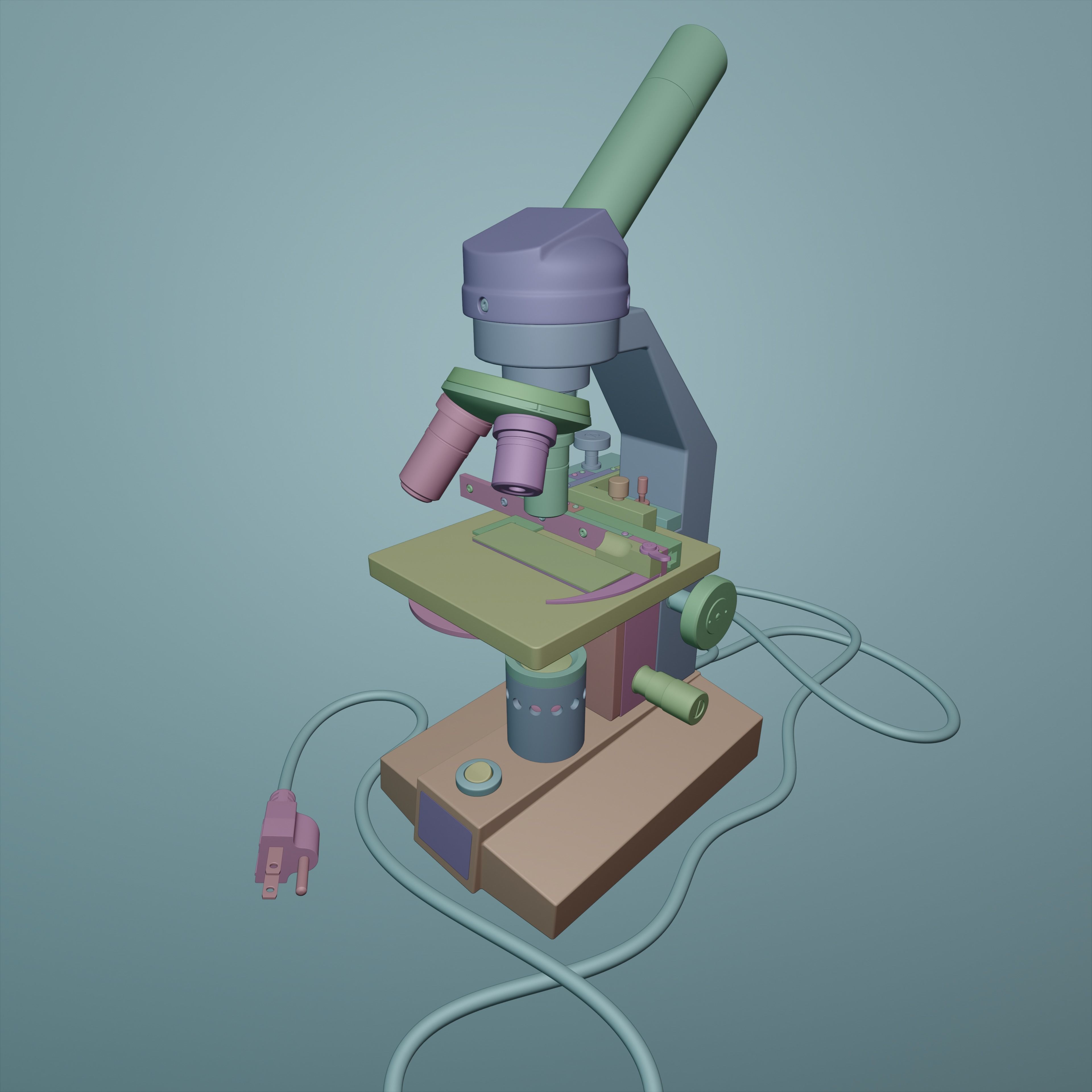Microscope 3D model_28