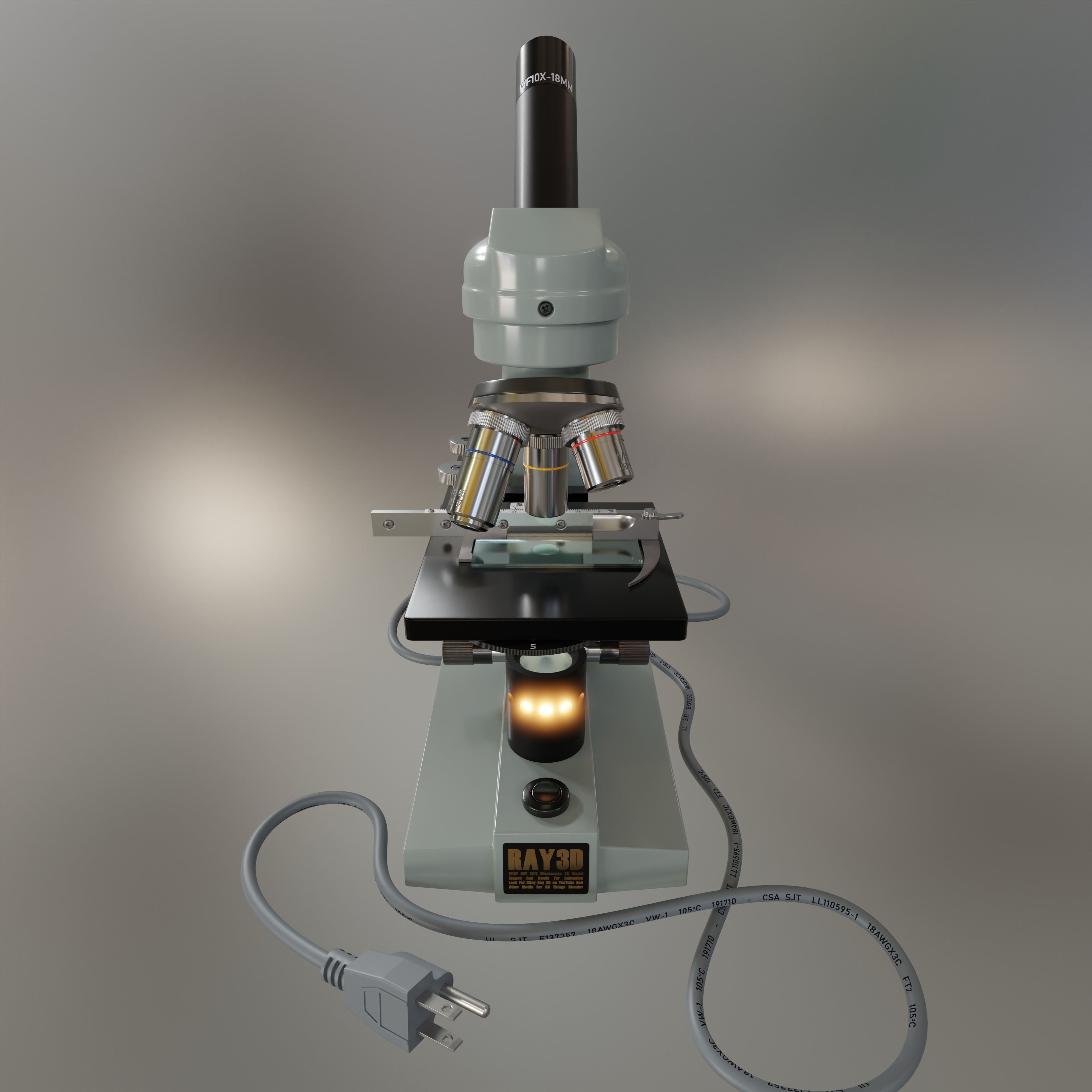 Microscope 3D model_2
