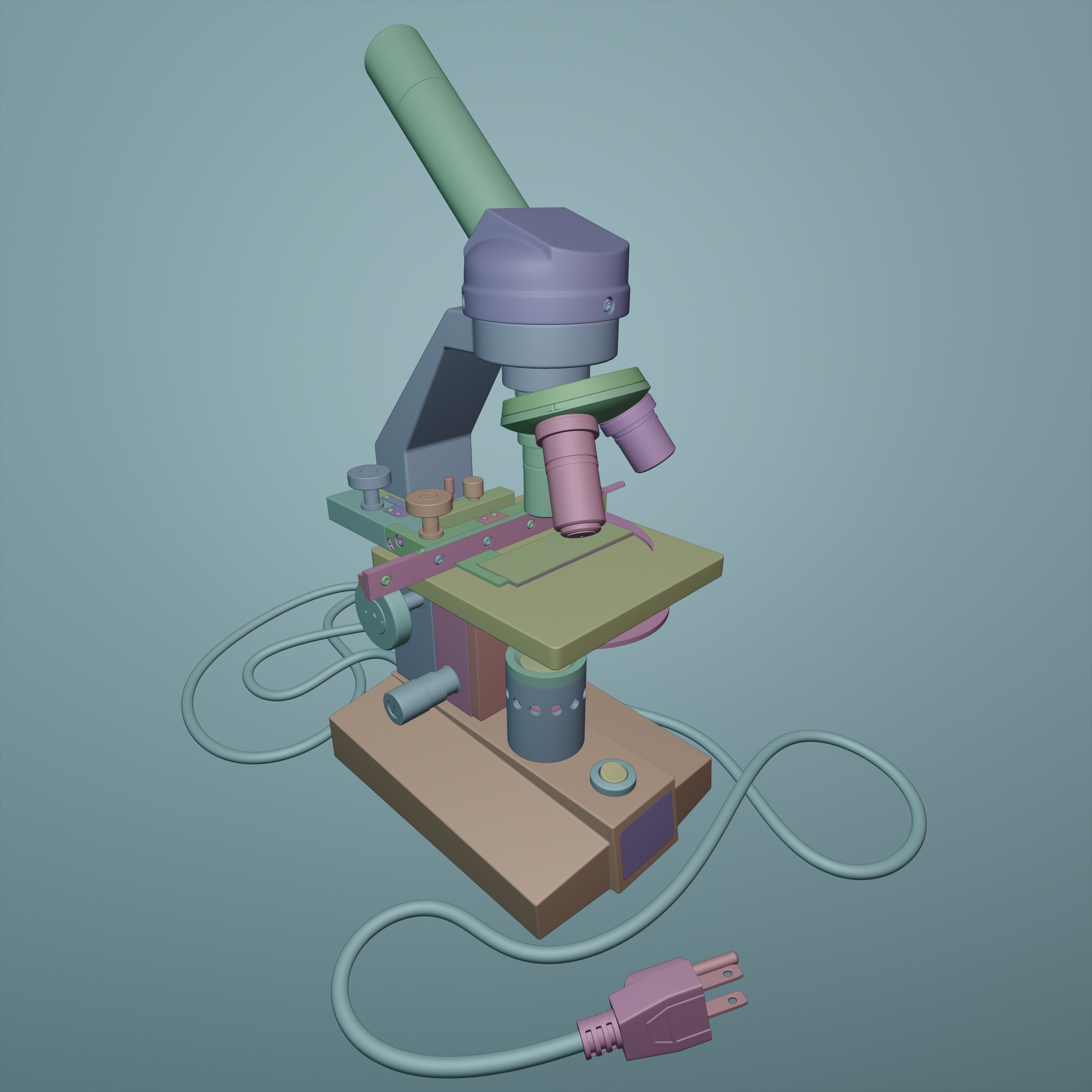 Microscope 3D model_26
