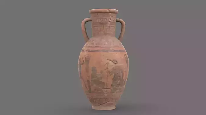 Old Urn Low-poly 3D model