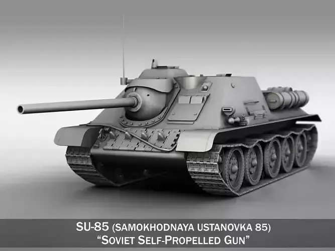 SU-85 - Soviet Self-Propelled Gun 