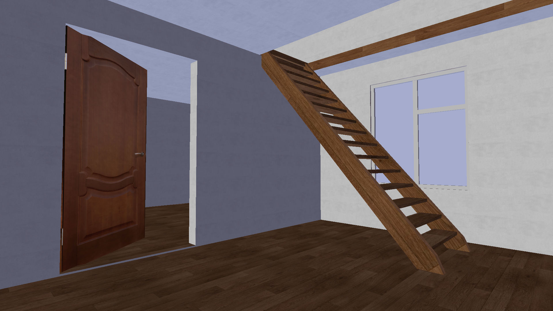 Private house 2 Low-poly 3D model_7