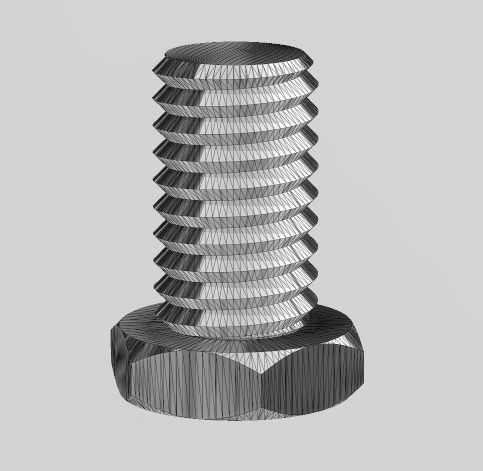 12mm bolt 3D print model_1