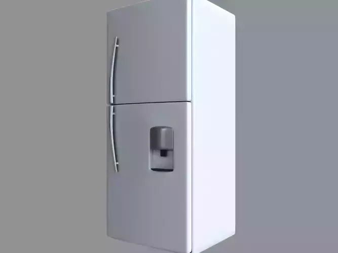 Fridge refrigerator Low-poly 3D model