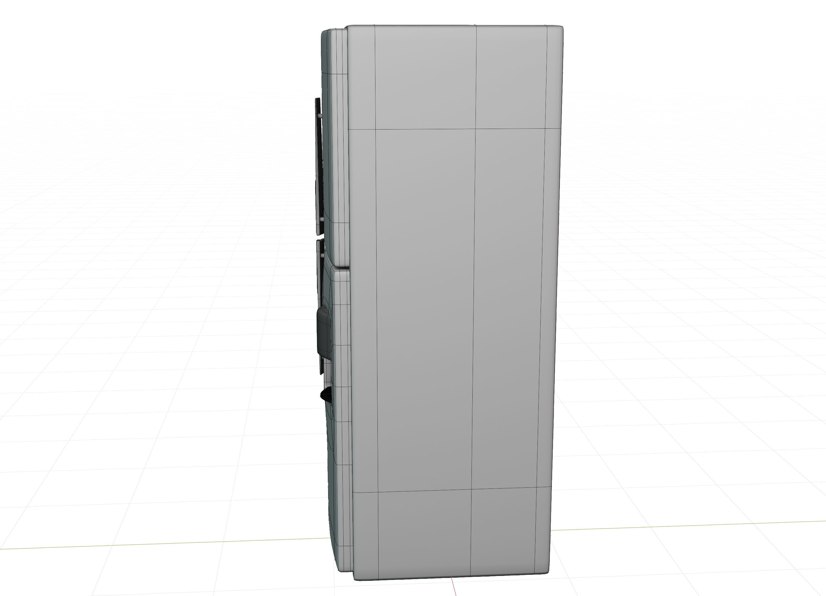 Fridge refrigerator Low-poly 3D model_6