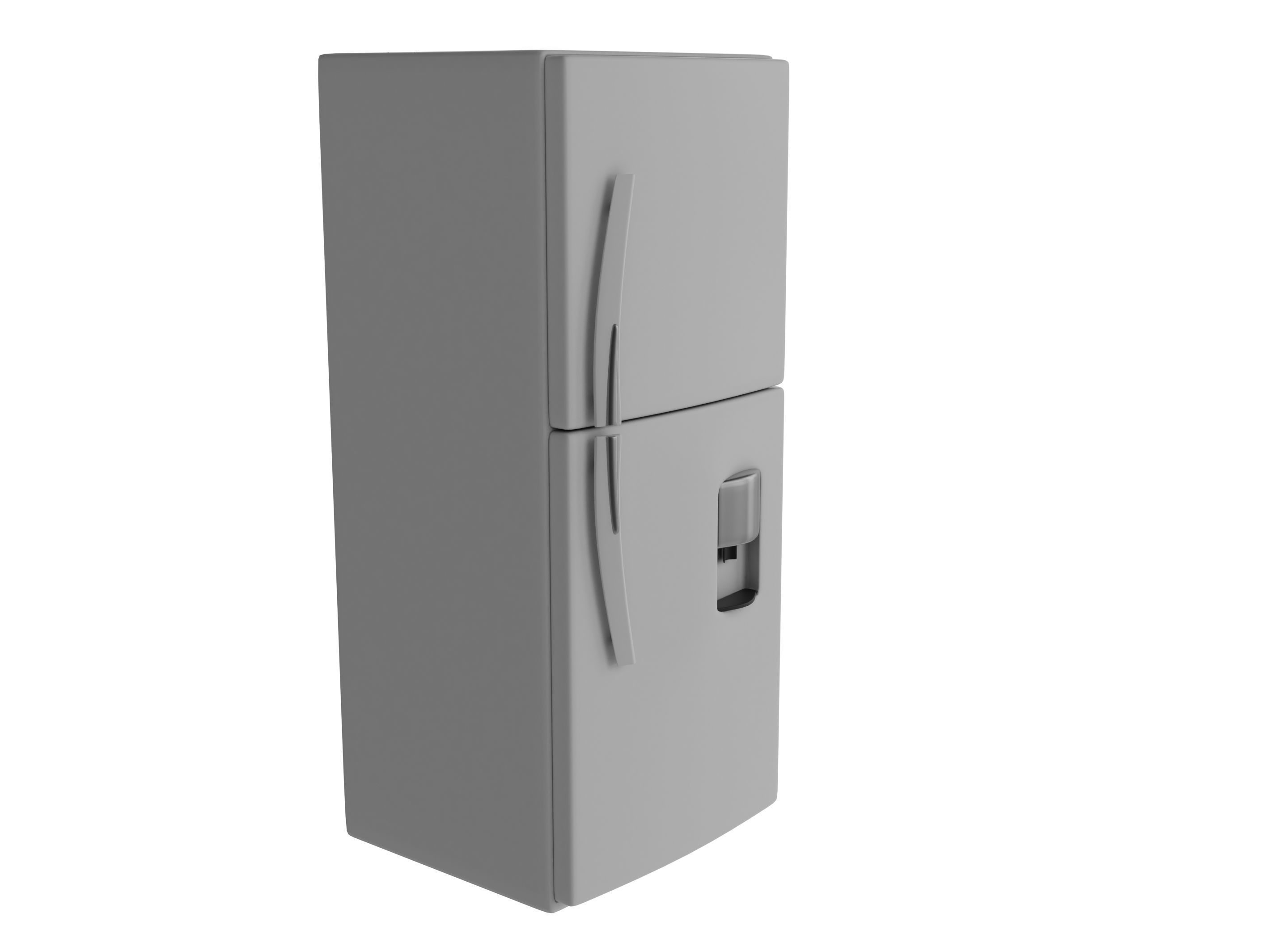 Fridge refrigerator Low-poly 3D model_7