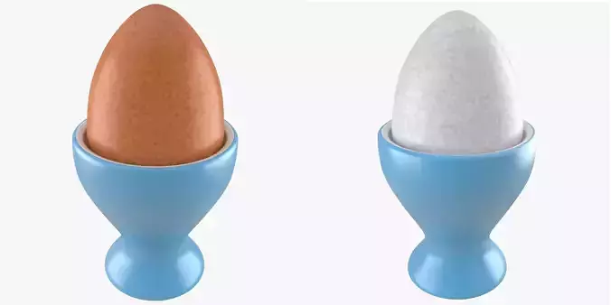 Soft Boiled Egg White And Brown