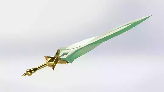 KAYLE SWORD  PROP WEAPONS SWORD STL LOL LEAGUE OF LEGENDS